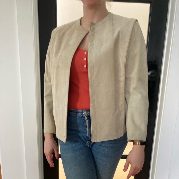 Vintage Leather Suede Jacket - Picture 5 of 12